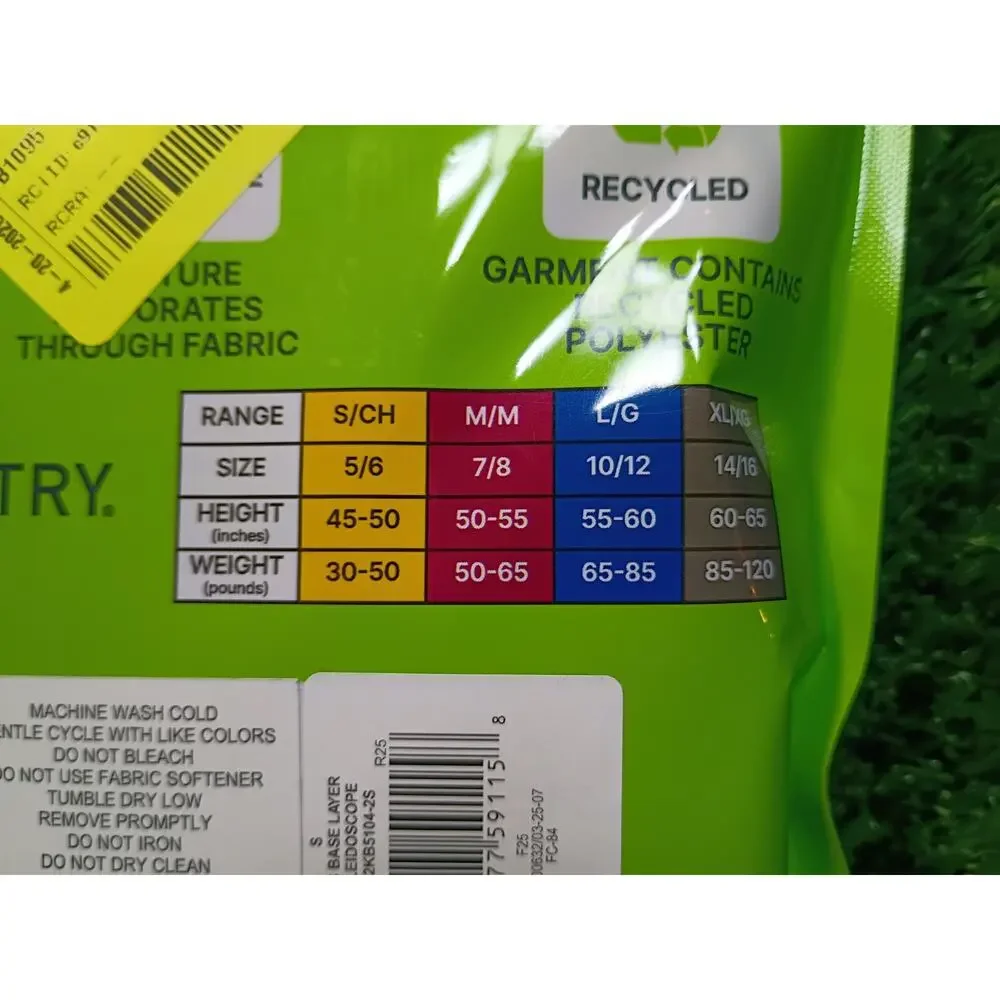 Free Country Kid's Microtech Heat Base Layer Set NWT sm